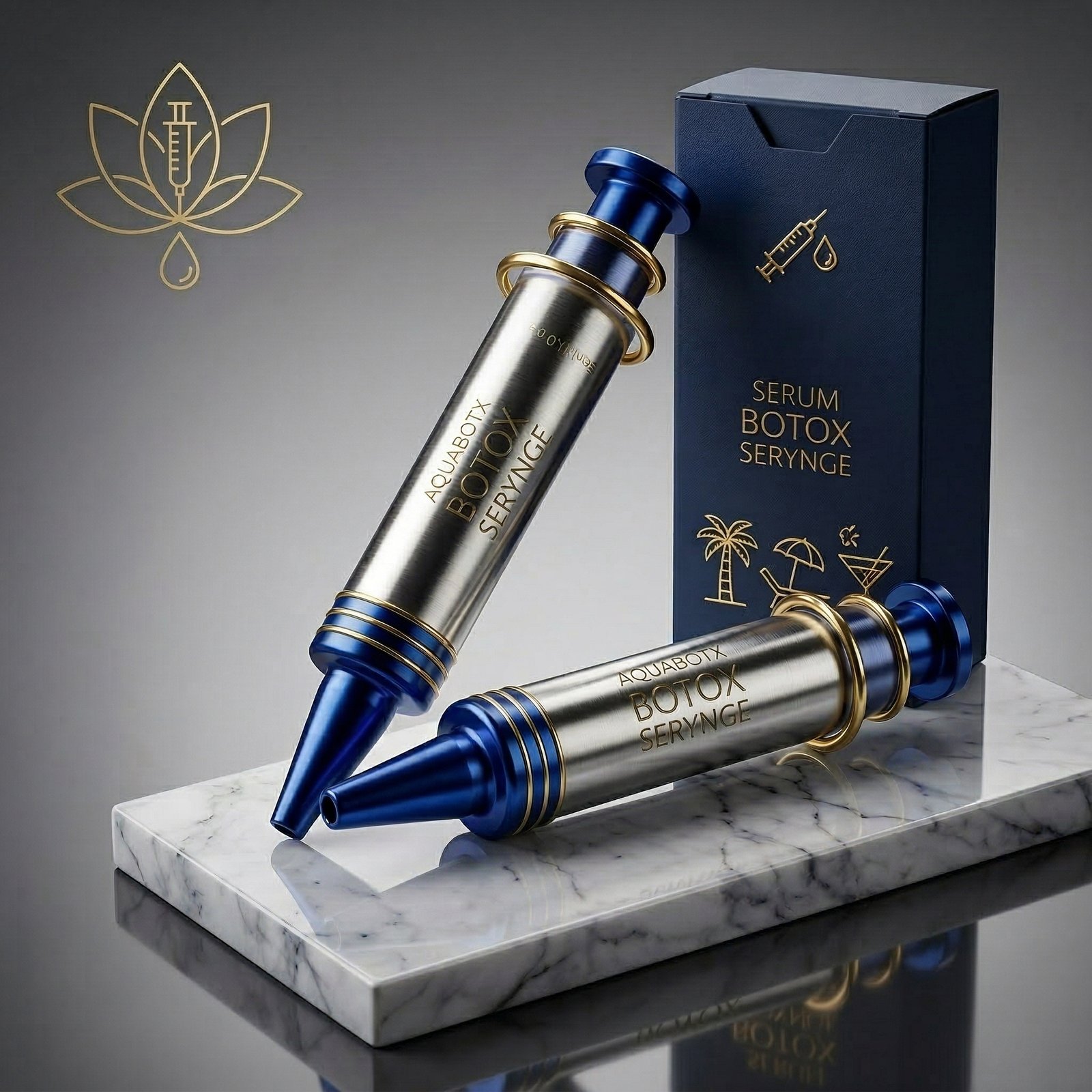 Embalagem DermaLift sérum anti-rugas com efeito lifting, fundo claro e elegante