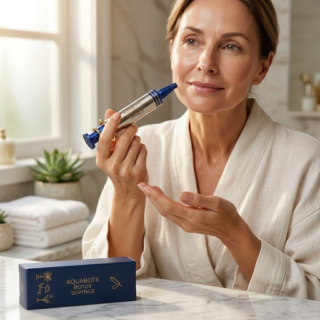 Mulher a aplicar sérum DermaLift no rosto