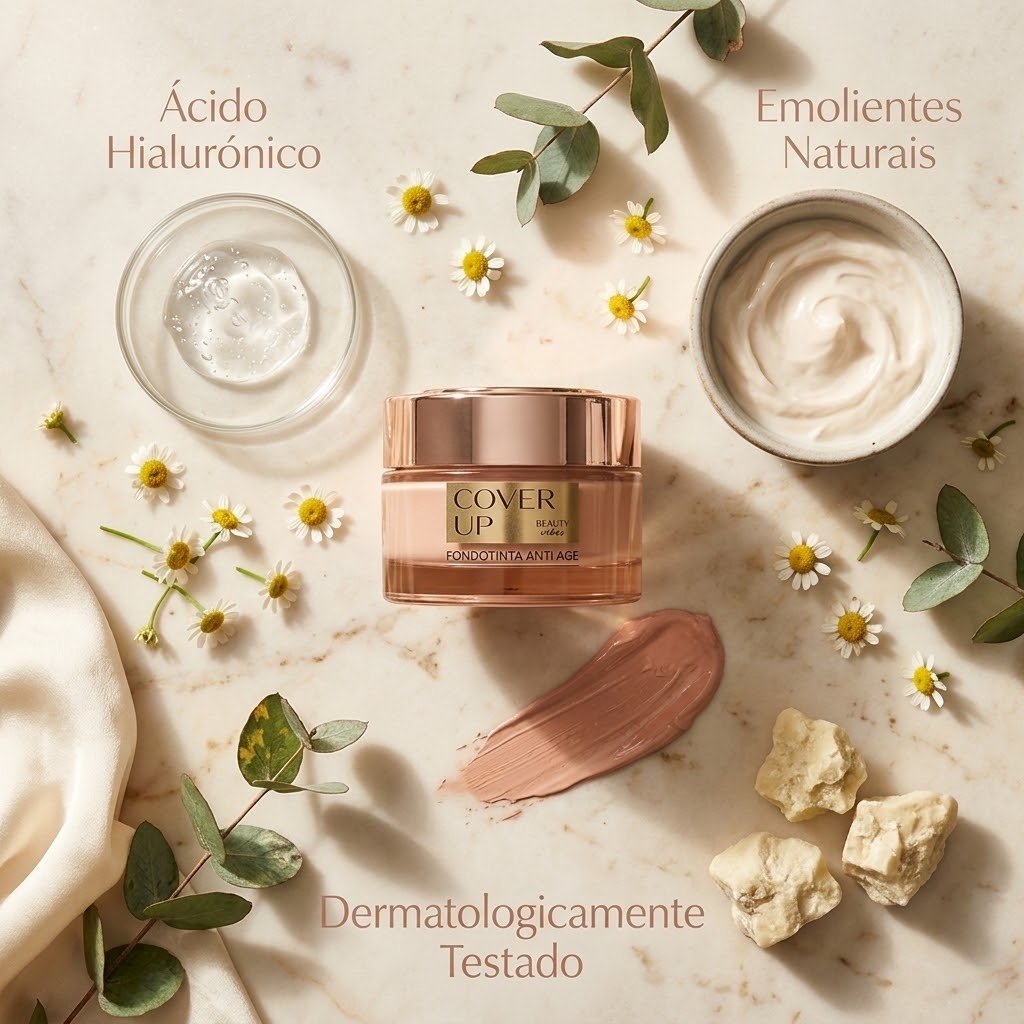 Ingredientes naturales de la Base CoverUp &mdash; &aacute;cido hialur&oacute;nico y emolientes