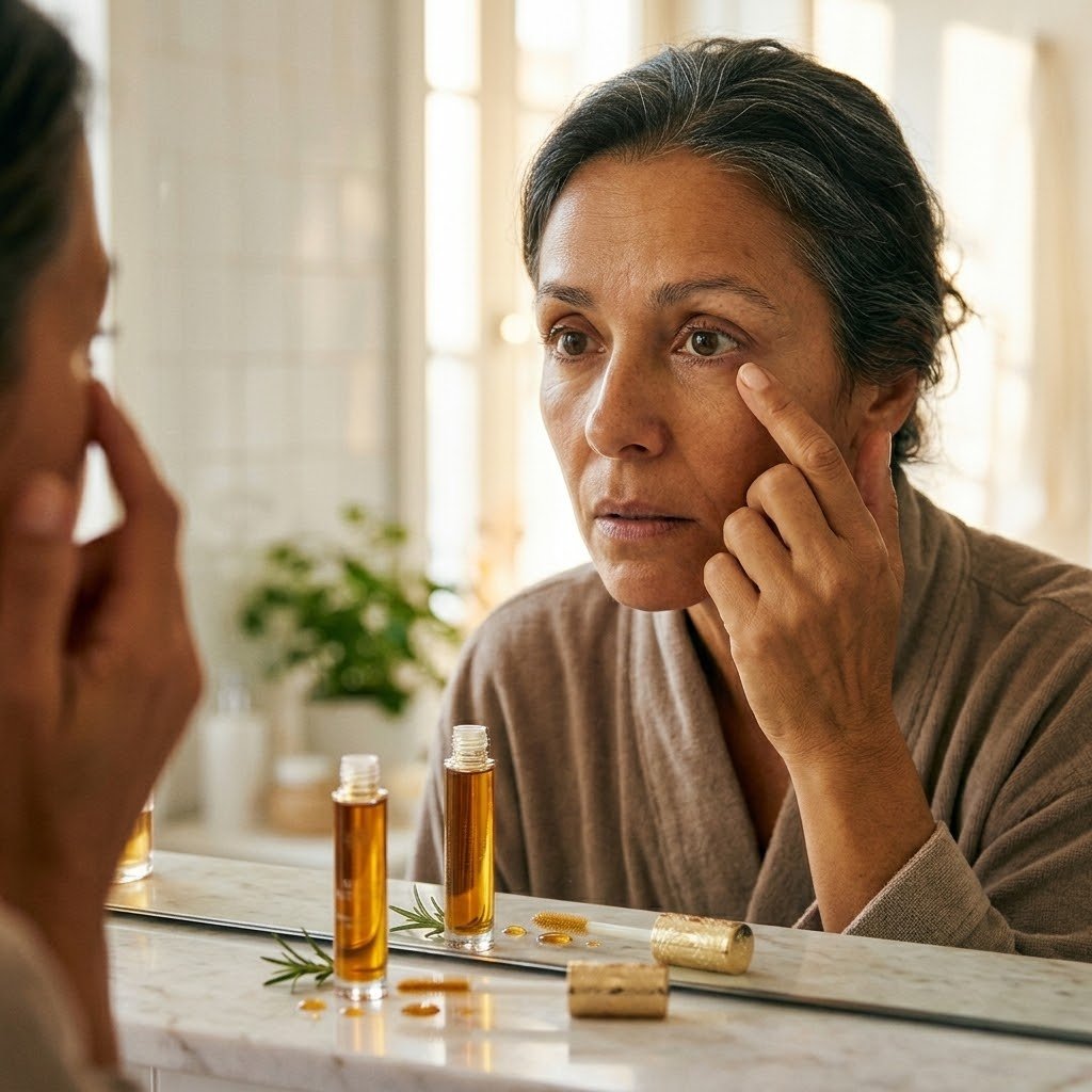 Pestañas y cejas finas