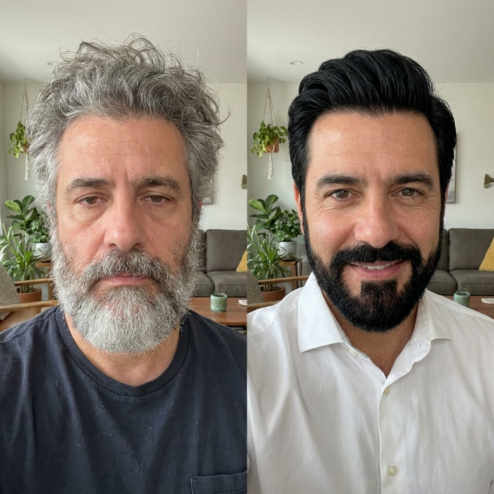 Antes e depois Sofia 47 anos brilho recuperado