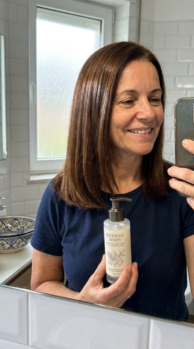 Resultado de Isabel — cabelo brilhante e cheio