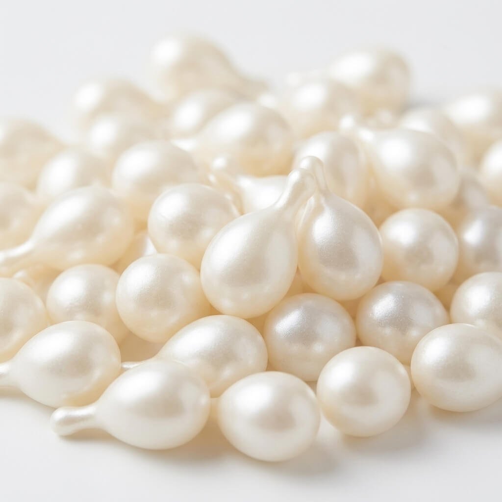 Cápsulas blancas perladas de K Boost Skin