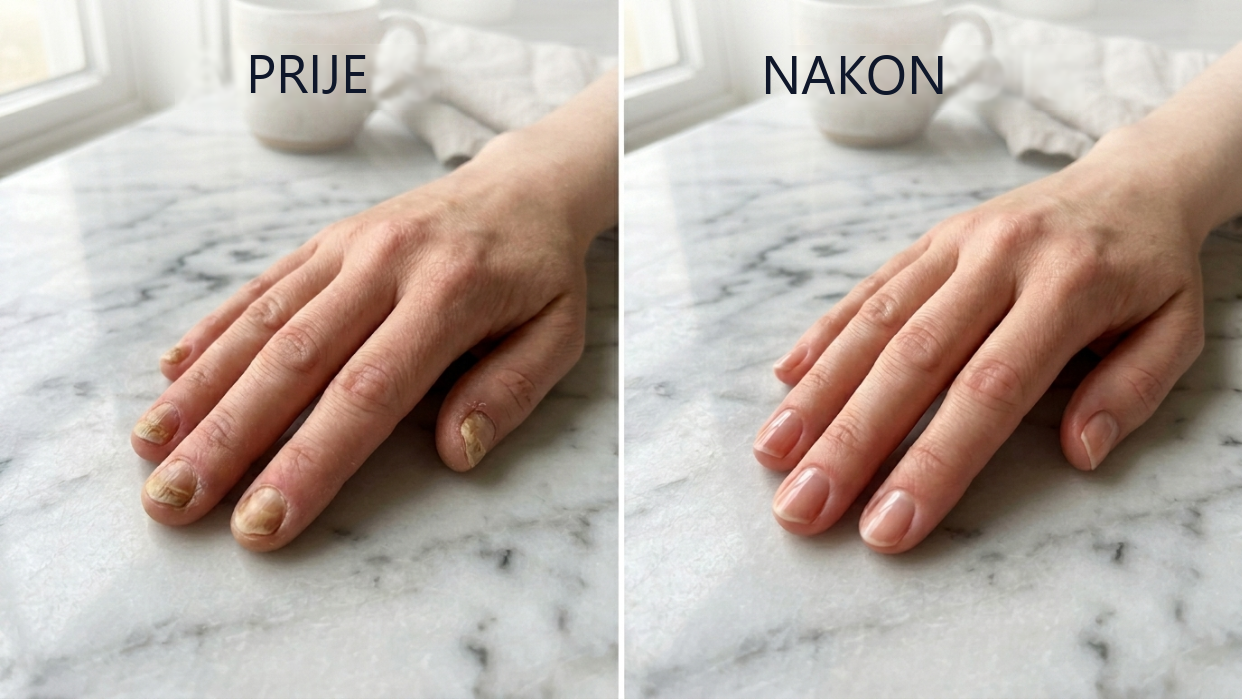 Nokat bez gljivica nakon tretmana