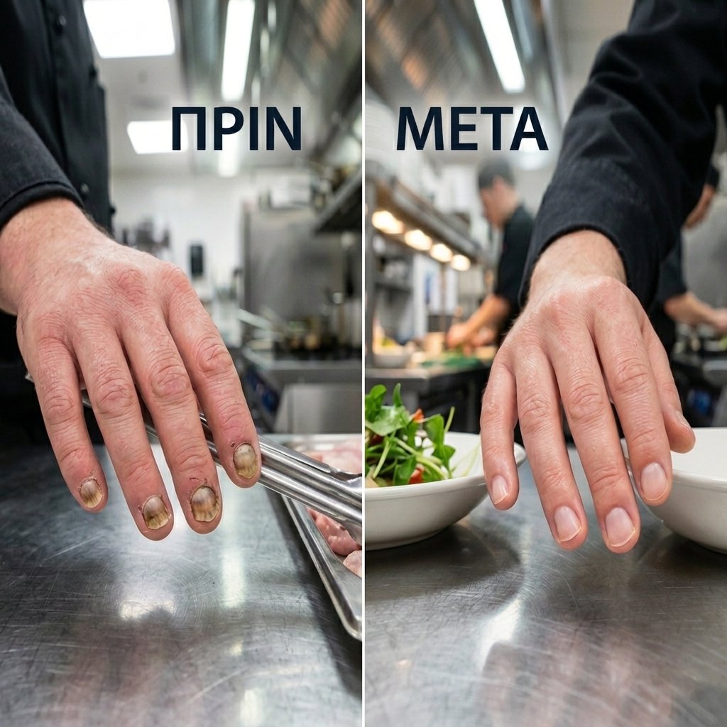 Σύγκριση πριν και μετά NailVita