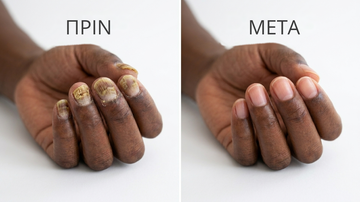 Πριν και μετά τον ορό NailVita